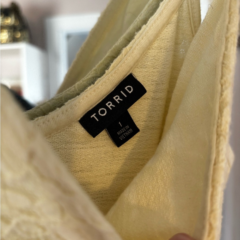 Yellow Torrid Baby Doll Tank - Picture 2 of 2
